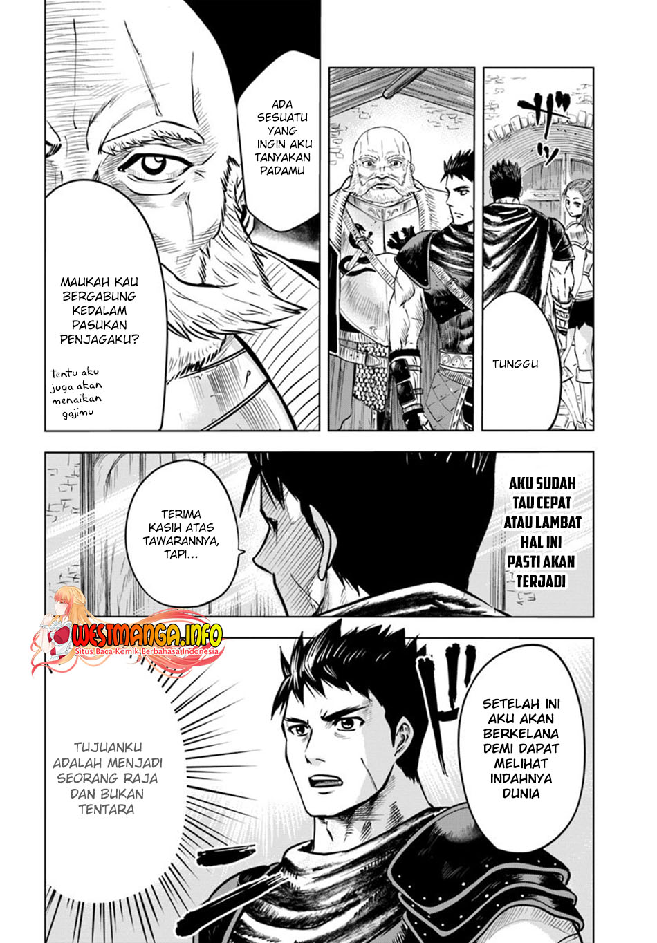 Oukoku E Tsuzuku Michi Chapter 06.2 Bahasa Indonesia